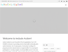 Tablet Screenshot of includeautism.org